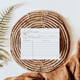 Wildblume Blumenmuster Brautparty Rezeptionskarten