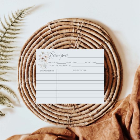 Wildblume Blumenmuster Brautparty Rezeptionskarten