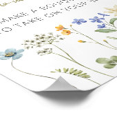 Wildblume Blumenneutrale Bar Poster (Ecke)