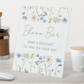 Wildblume Blumenneutrale Bar Sockelschild (In Situ)