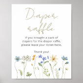 Wildblume Blumenneutrale Windelraffinerie Poster (Vorne)