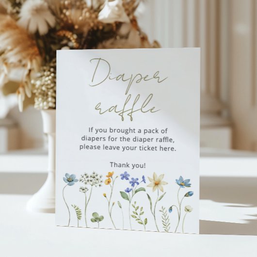 Wildblume Blumenneutrale Windelraffinerie Poster