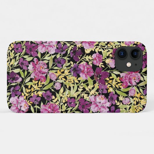 Wildblume Blumenpeony lila Mohn iPhone Gehäuse Case-Mate iPhone Hülle (Rückseite (Horizontal))