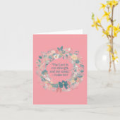 Wildblume Blumenreath Religious Blank Karte (Gelbe Blume)