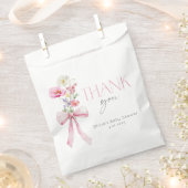 Wildblume Blumenrosa Babydusche Geschenktütchen (Ausgeschnitten)