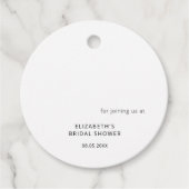 Wildblume Blumenstrauß Brautparty Geschenkanhänger (Vorderseite)