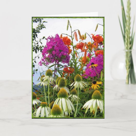 Wildblume-Blumenstrauß Karte (Vorderseite)