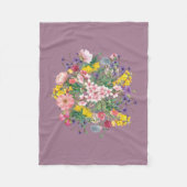 Wildblume Blumenweich Gemütlich Fleece Blanken (Vorderseite)