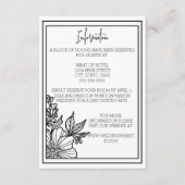 Wildblume-Blumenzargen Begleitkarte (Vorderseite)