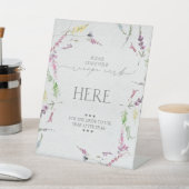 Wildblume Blumenzwiebelzitter Sockelschild (In SItu)