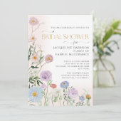 Wildblume Blush Blumenbeere Wasserwelt Sass Café - Einladung (Stehend Vorderseite)