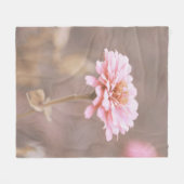 Wildblume Blush Pink Montana Fleecedecke (Vorderseite (Horizontal))