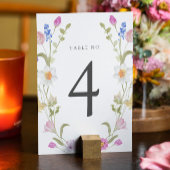 Wildblume Blütende Tischnummer