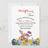 Wildblume Blütenfarbenes Brautparty Einladung (Vorderseite)