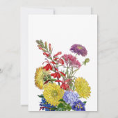 Wildblume Blütenfarbenes Brautparty Einladung (Rückseite)