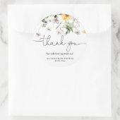 Wildblume Blütenlavender lila Vegetation Runder Aufkleber (Tasche)