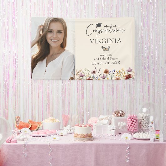 Wildblume Bohemisch Abschluss Banner