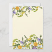 Wildblume Boho 2. Geburtstagsmädchen Einladung (Rückseite)