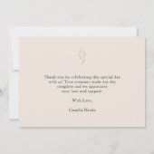 Wildblume Boho Baby Dusche Danke Karte (Rückseite)