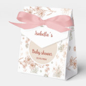 Wildblume Boho Baby Dusche Gefälligkeitsboxen - Ru Geschenkschachtel (Vorderseite)