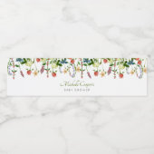 Wildblume Boho Baby Dusche Wasser Flasche Etikett (Einzelnes Label)