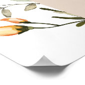 Wildblume Boho Baby in Bloom Baby Dusche Poster (Ecke)