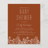 Wildblume Boho Baby Showbrurnt Orange (Vorderseite)