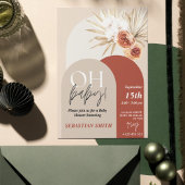 Wildblume Boho Baby Shower Invite - Gender Neutra Einladung