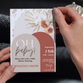 Wildblume Boho Baby Shower Invite - Gender Neutra Einladung