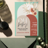 Wildblume Boho Baby Shower Invite - Gender Neutra Einladung