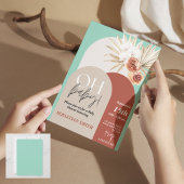 Wildblume Boho Baby Shower Invite - Gender Neutra Einladung