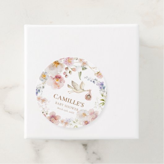 Wildblume Boho Babydusche Danke Geschenkanhänger (Beispiel)