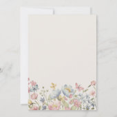 Wildblume Boho Babydusche Einladung (Rückseite)