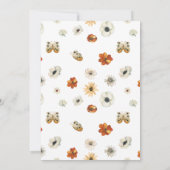 Wildblume Boho Babydusche Einladung (Rückseite)