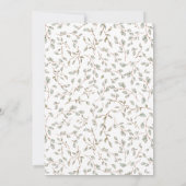 Wildblume Boho Babydusche Einladung (Rückseite)