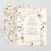 Wildblume Boho Babydusche Elegant (Vorne/Hinten)