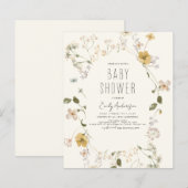 Wildblume Boho Babydusche Elegant (Vorne/Hinten)