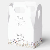 Wildblume Boho Babydusche Geschenkschachtel (Geöffnet)