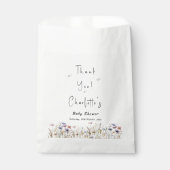 Wildblume Boho Babydusche Geschenktütchen (Vorderseite)