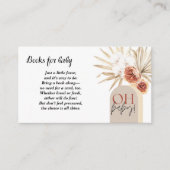 Wildblume Boho Babyduschenkarte Blumenmuster Begleitkarte (Vorderseite)