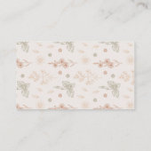 Wildblume Boho Babyduschenkarte Blumenmuster Begleitkarte (Rückseite)