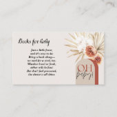 Wildblume Boho Babyduschenkarte Blumenmuster Begleitkarte (Vorderseite)