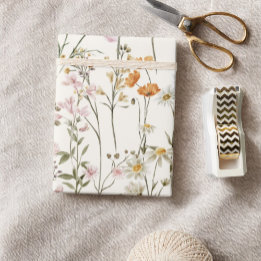 Wildblume Boho Bloom Garden Boho Geschenkpapier