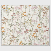 Wildblume Boho Bloom Garden Boho Geschenkpapier (Flach)