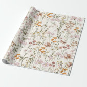 Wildblume Boho Bloom Garden Boho Geschenkpapier (Ungerollt)
