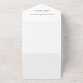 Wildblume Boho Blumengarten Hochzeit All In One Einladung (Außenbereich)