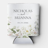 Wildblume Boho Blumengarten Hochzeit Dosenkühler (Vorderseite)