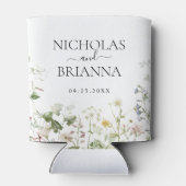 Wildblume Boho Blumengarten Hochzeit Dosenkühler (Rückseite)