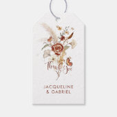 Wildblume BOHO Blumenwetter Hochzeit Geschenkanhänger (Vorderseite)