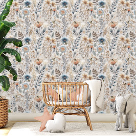 Wildblume Boho Botanische Honigbiene Tapete